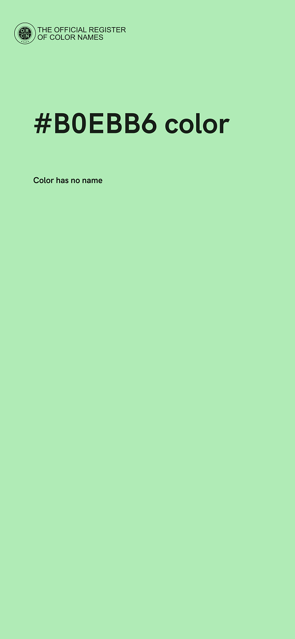 #B0EBB6 color image