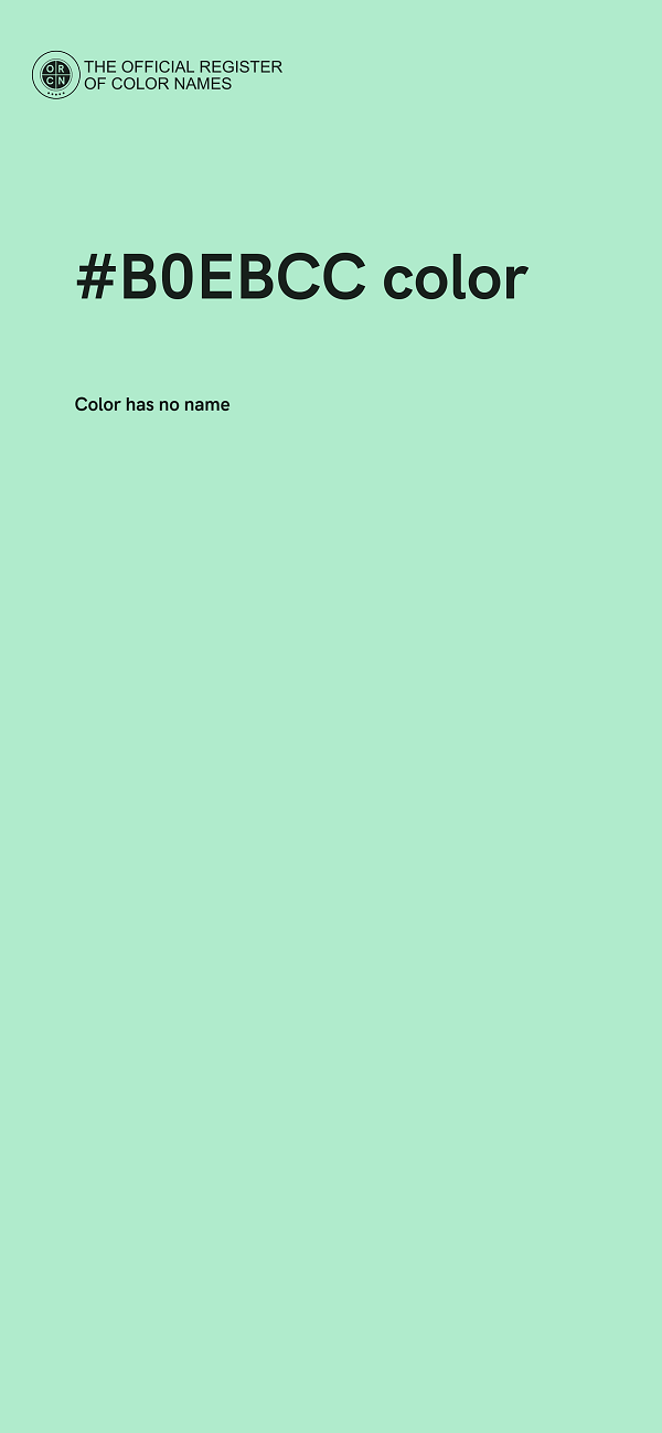 #B0EBCC color image