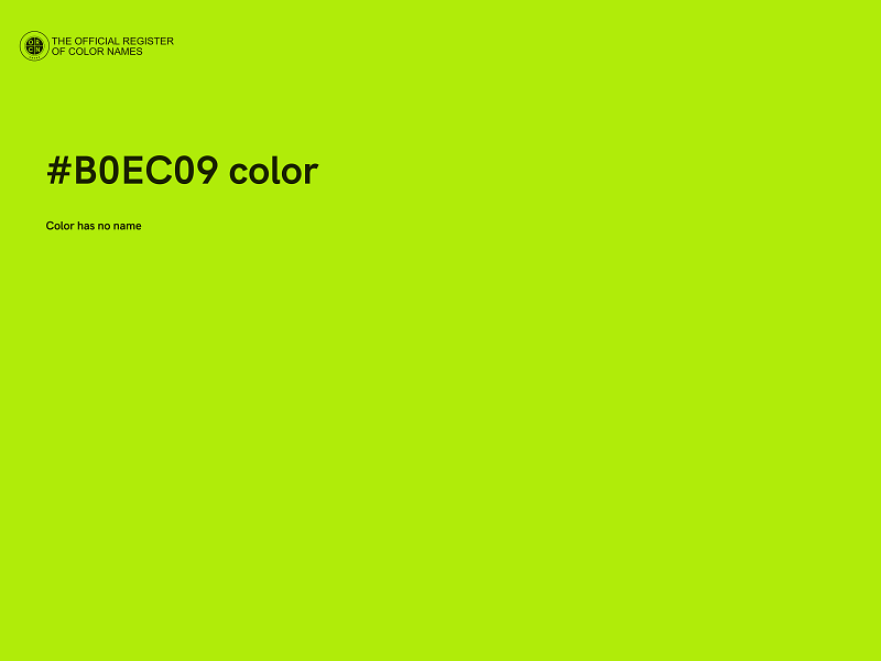 #B0EC09 color image