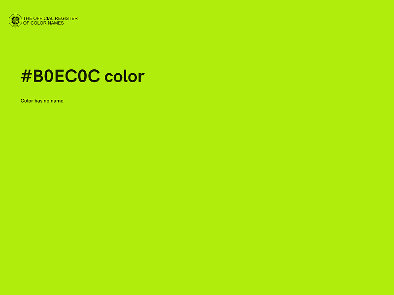 #B0EC0C color image