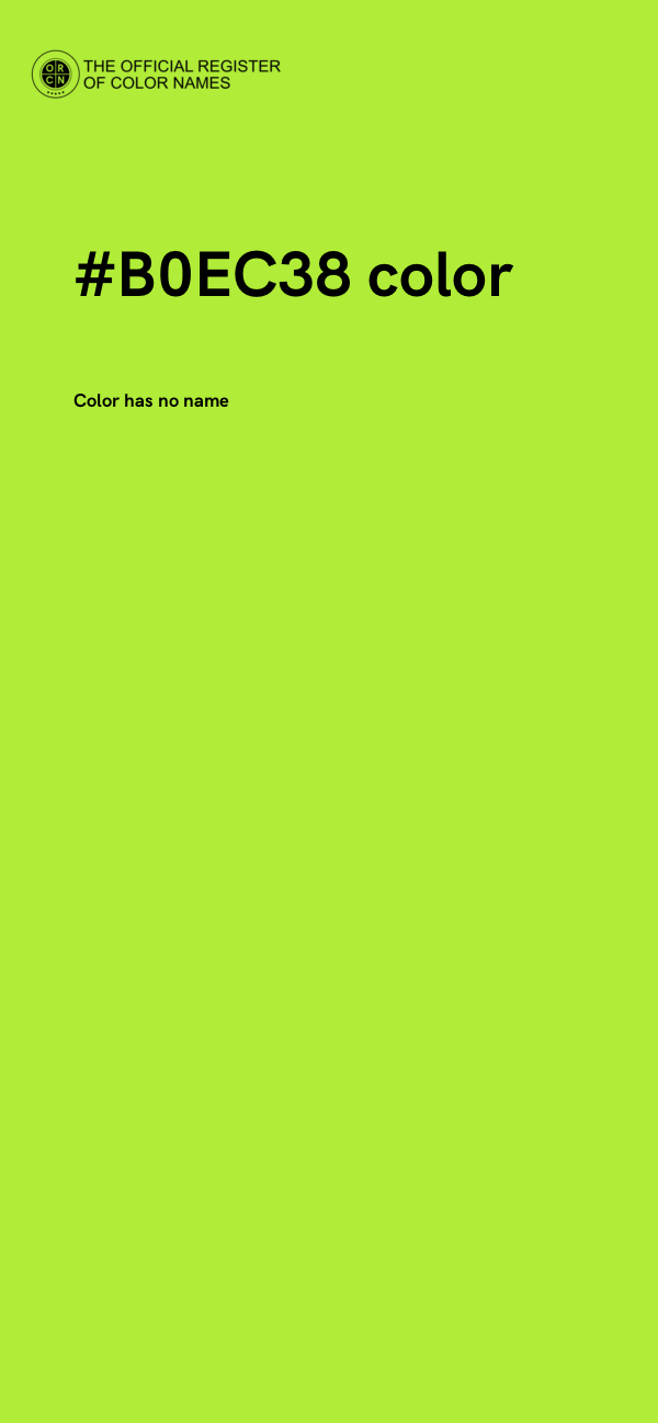 #B0EC38 color image