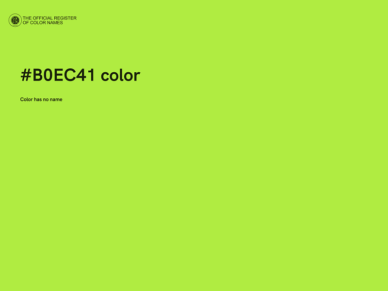 #B0EC41 color image