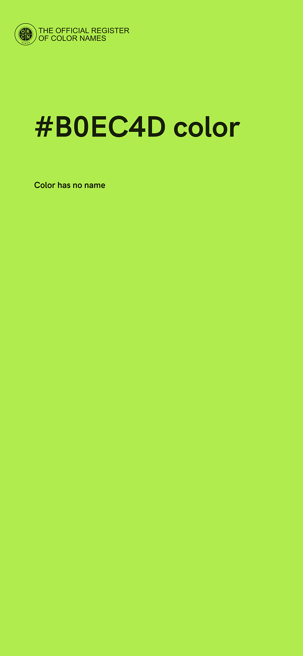 #B0EC4D color image