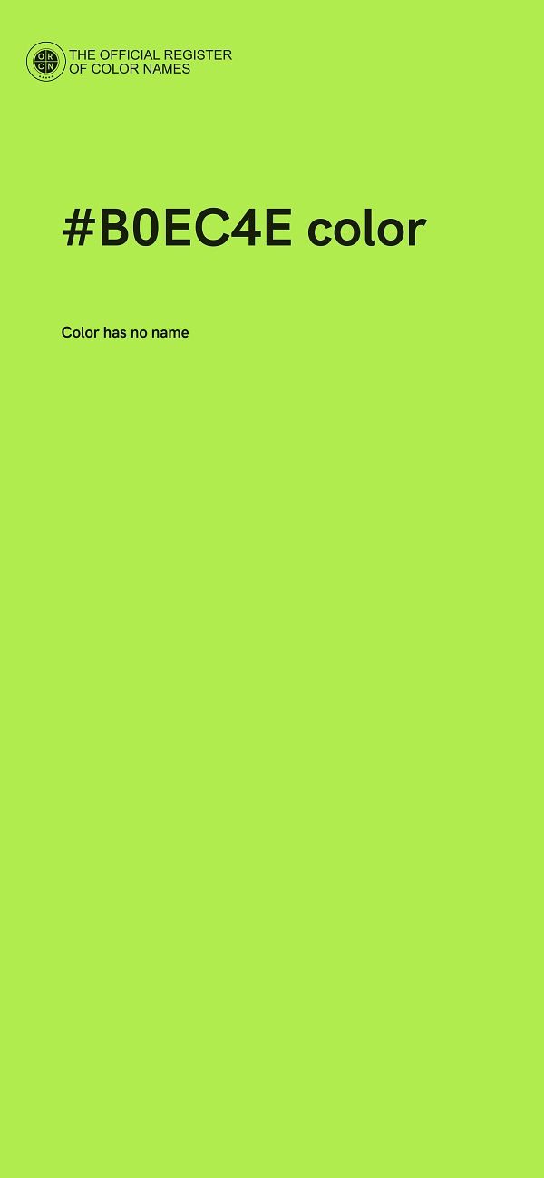 #B0EC4E color image