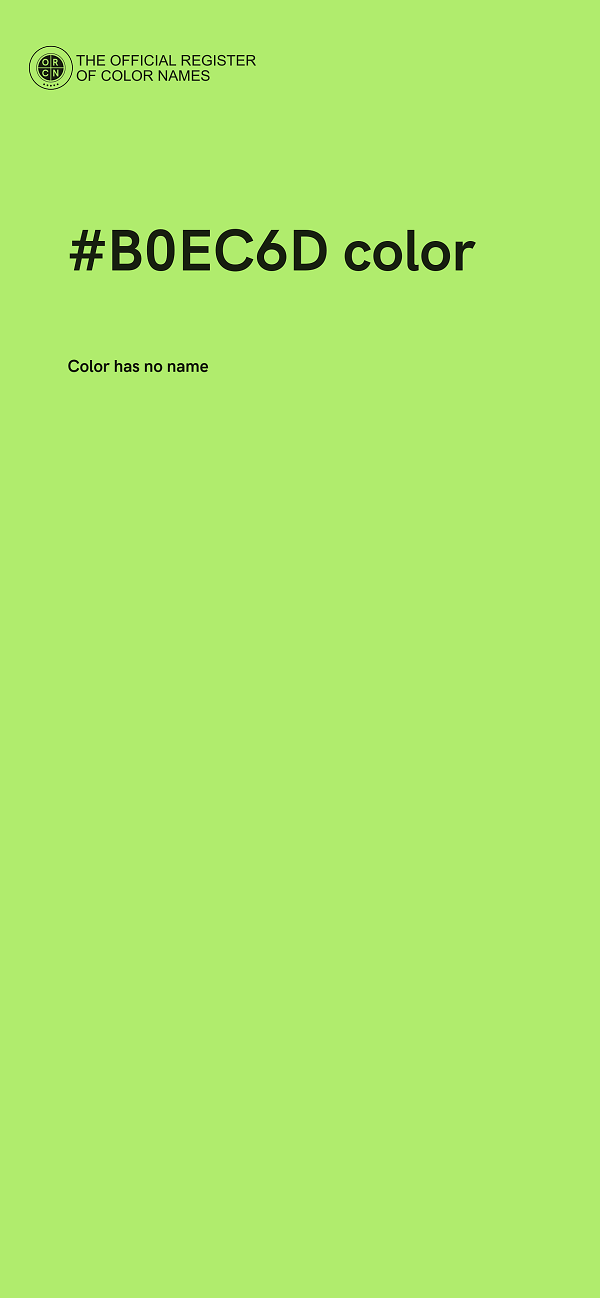 #B0EC6D color image