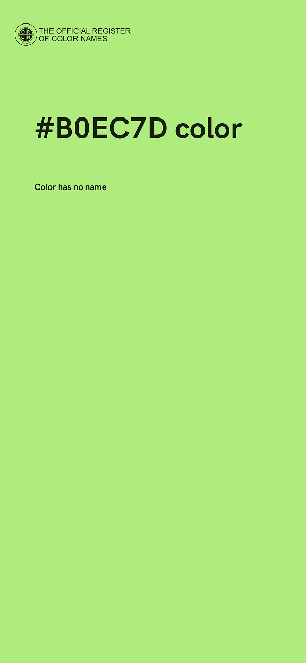 #B0EC7D color image