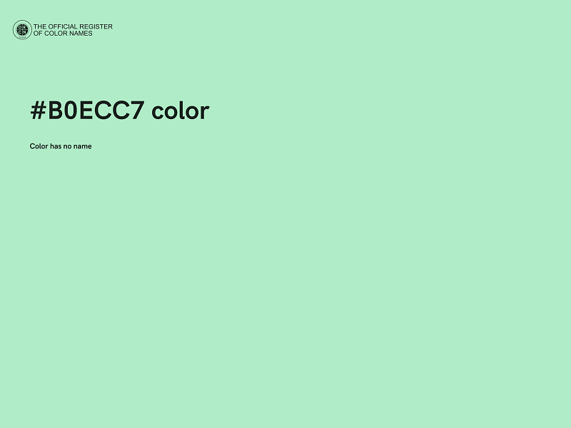 #B0ECC7 color image
