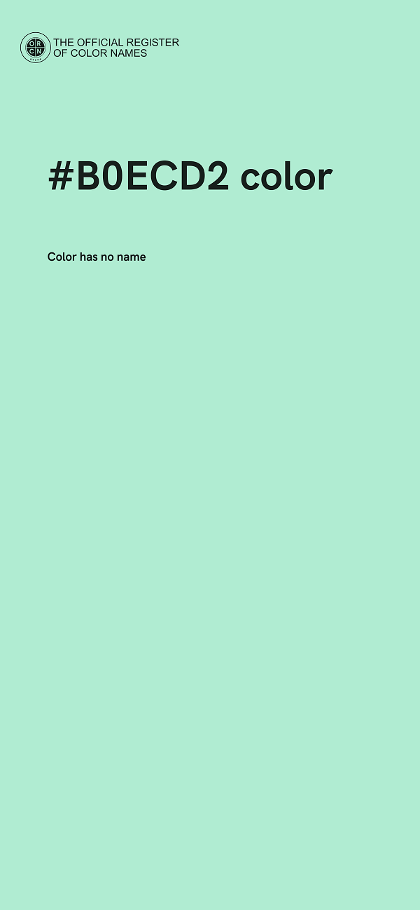 #B0ECD2 color image