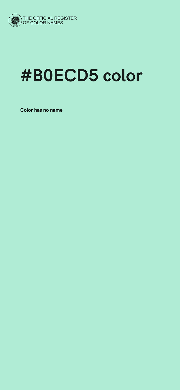 #B0ECD5 color image
