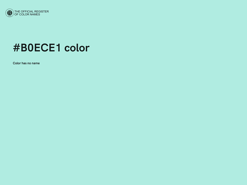 #B0ECE1 color image