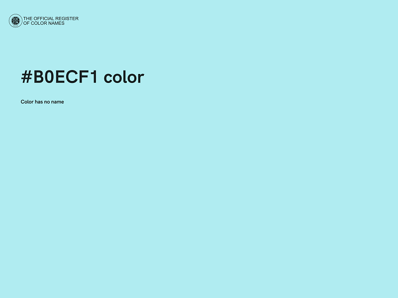 #B0ECF1 color image