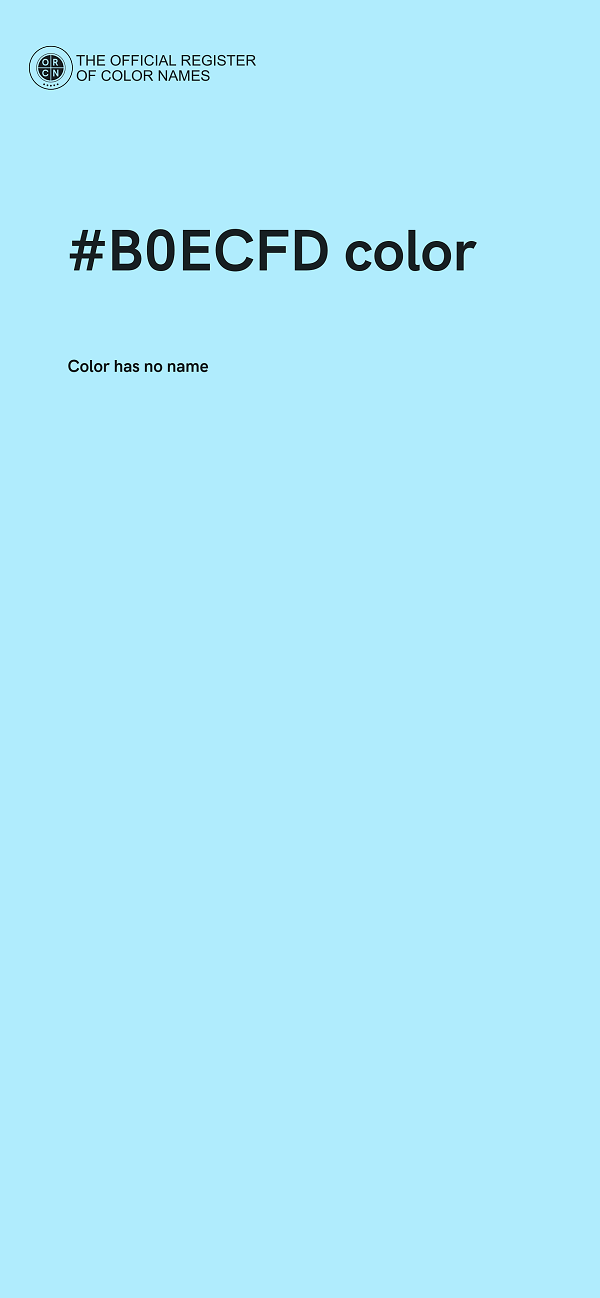 #B0ECFD color image