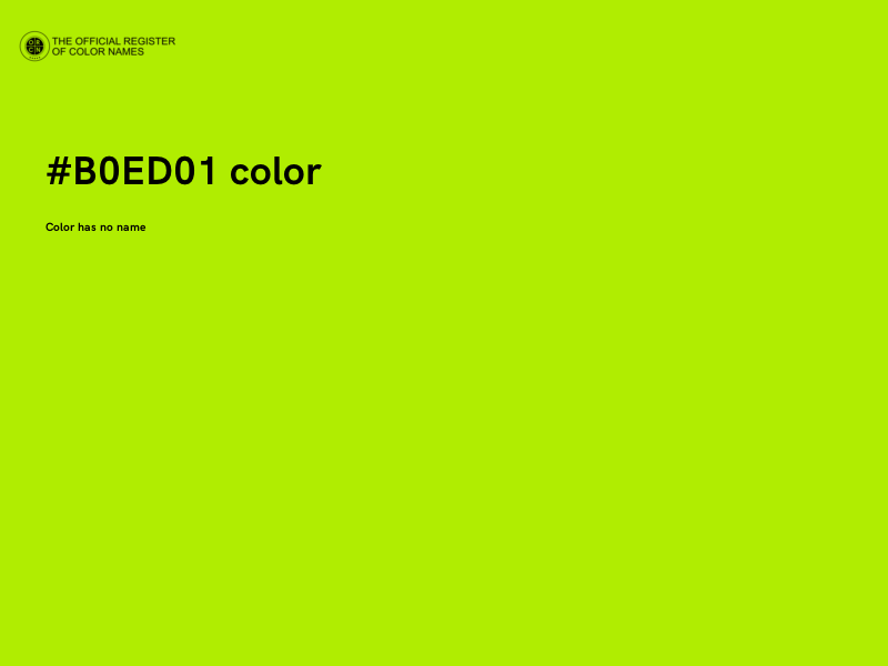 #B0ED01 color image