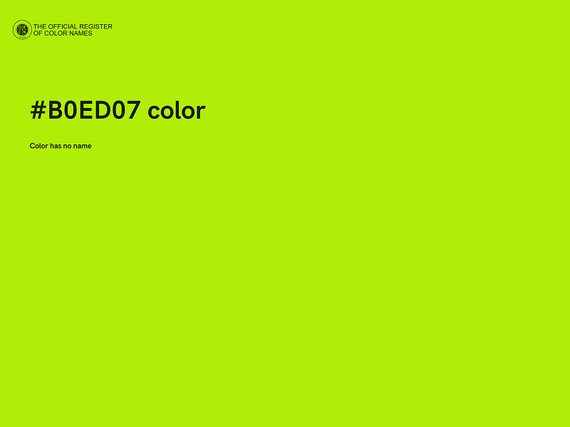 #B0ED07 color image