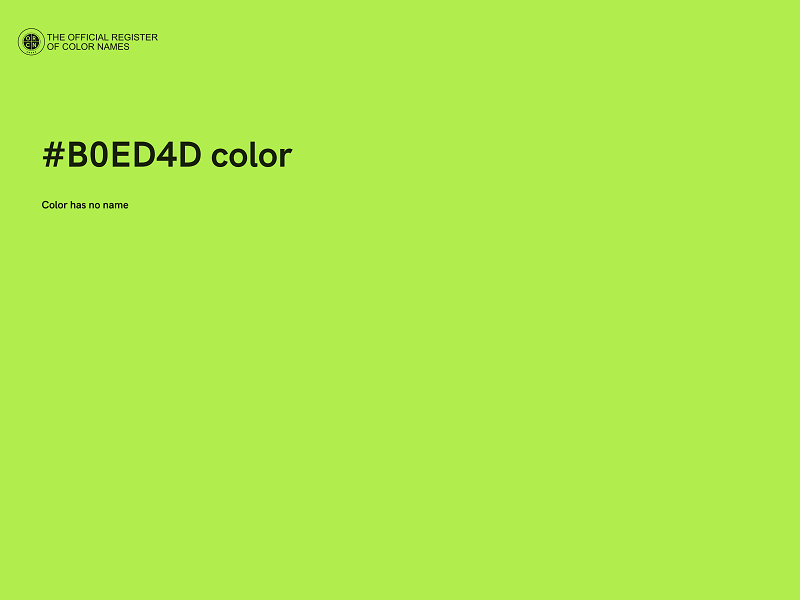 #B0ED4D color image