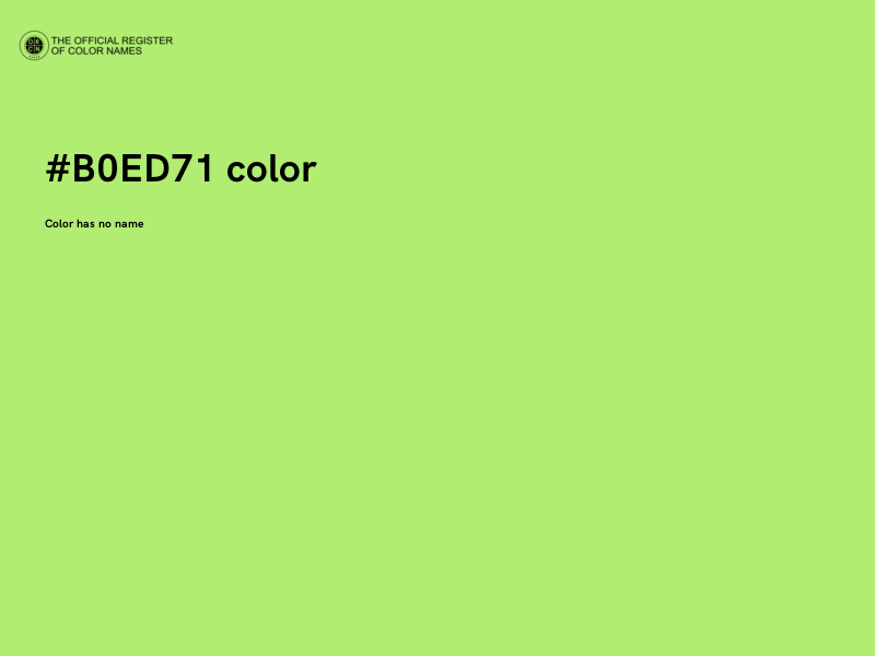 #B0ED71 color image