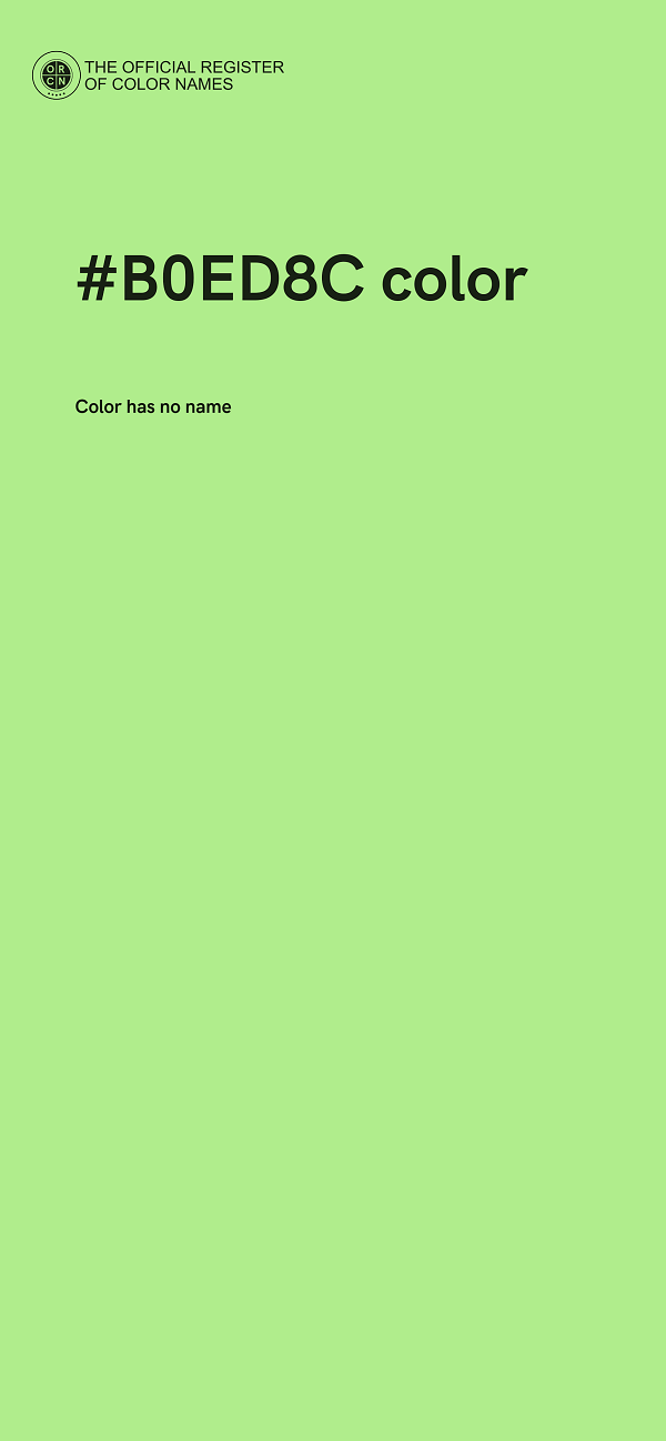 #B0ED8C color image