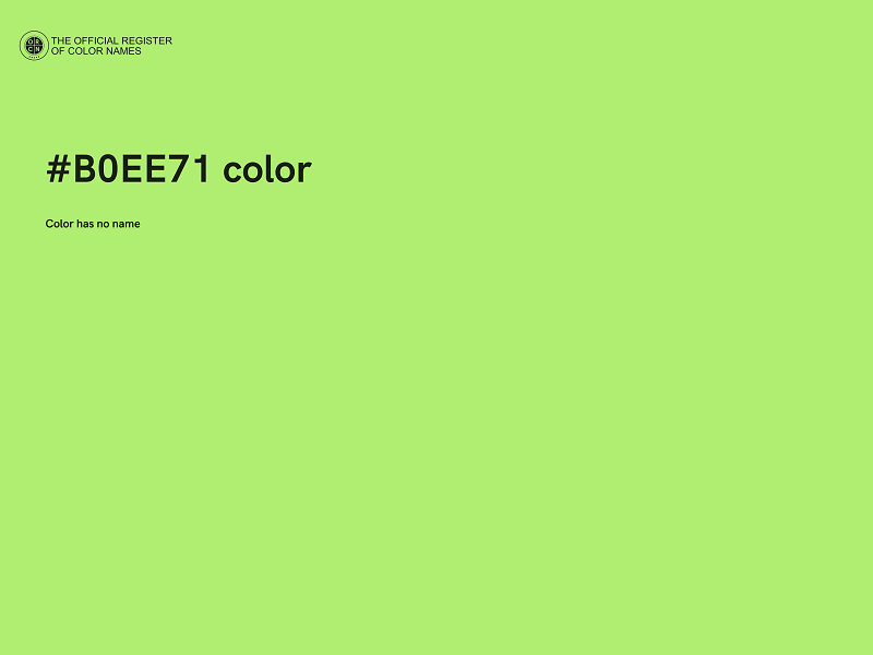 #B0EE71 color image