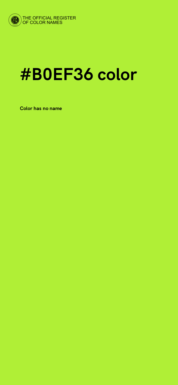 #B0EF36 color image