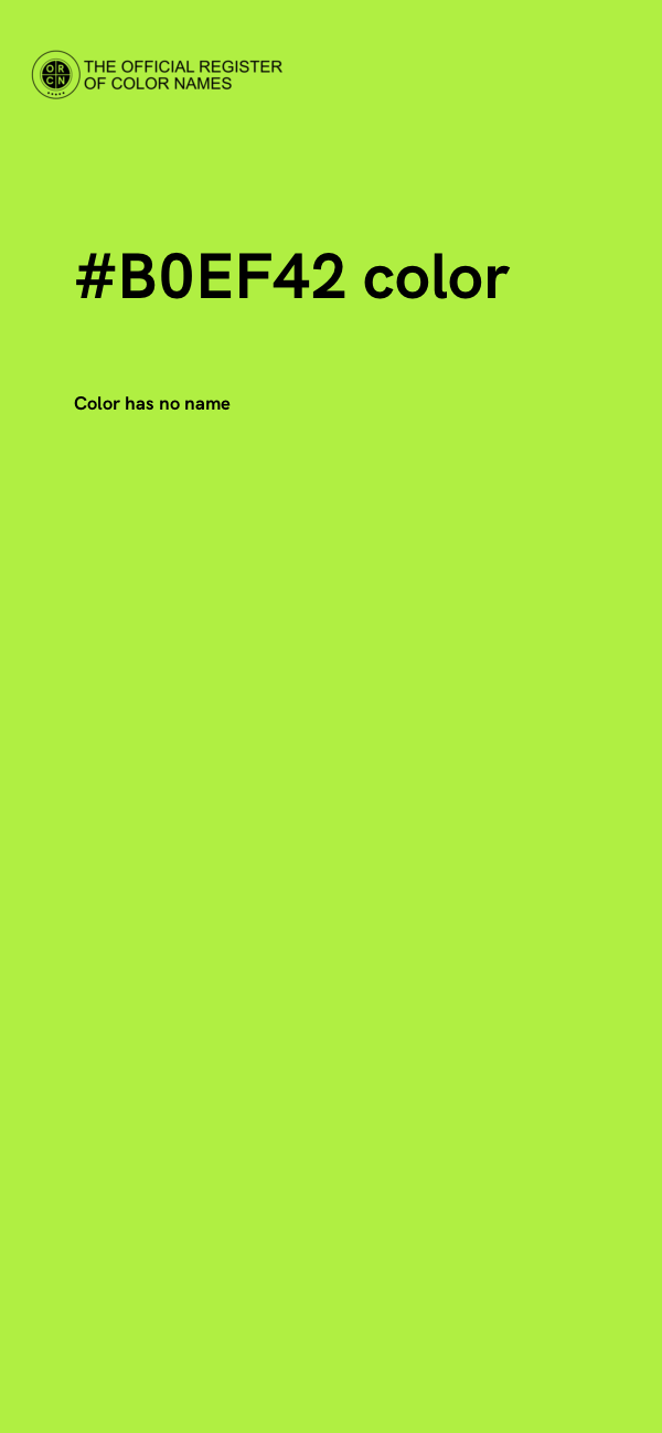 #B0EF42 color image