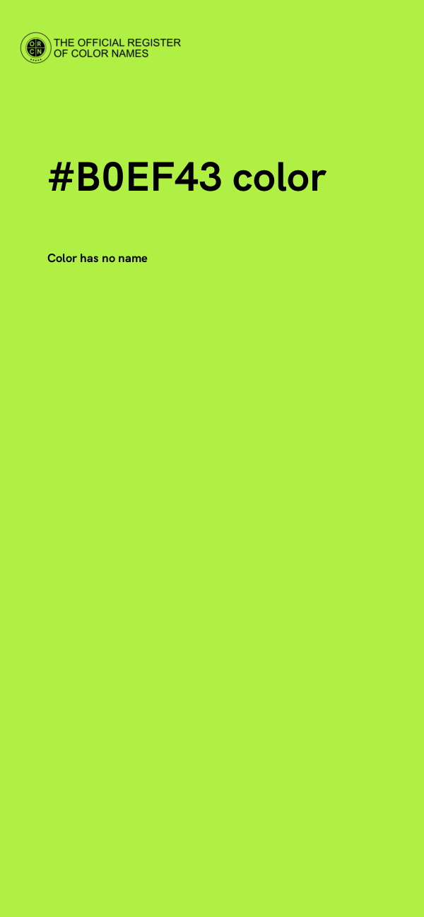 #B0EF43 color image