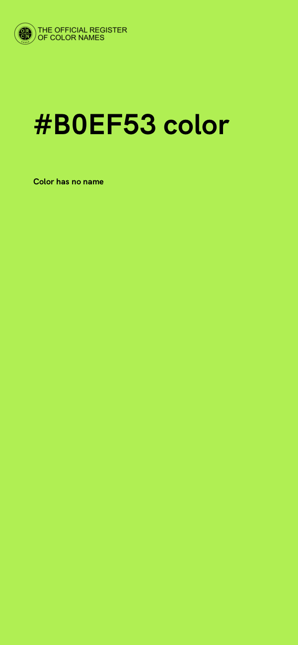 #B0EF53 color image