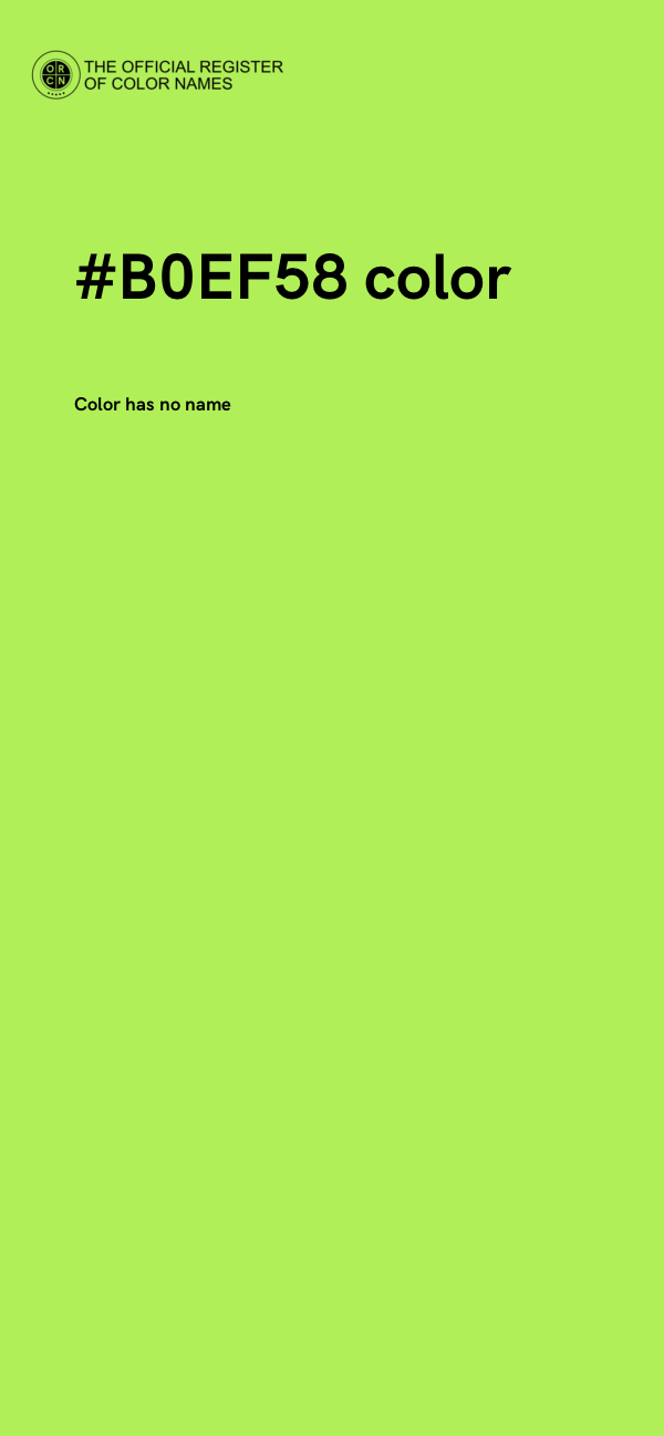#B0EF58 color image