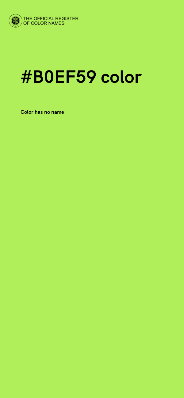 #B0EF59 color image