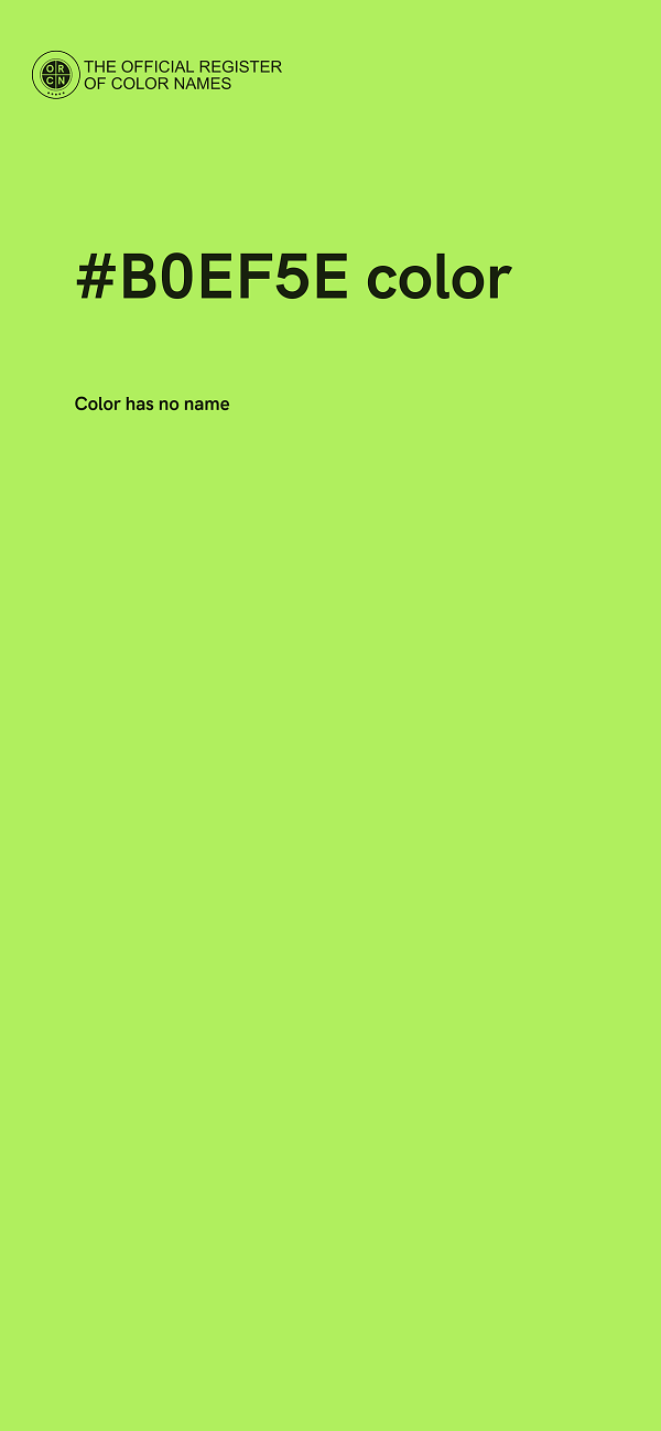 #B0EF5E color image