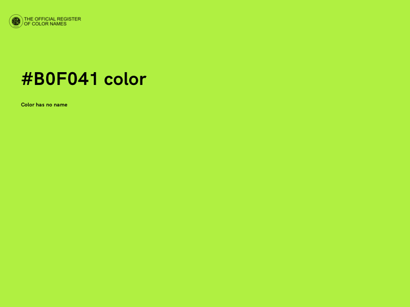 #B0F041 color image
