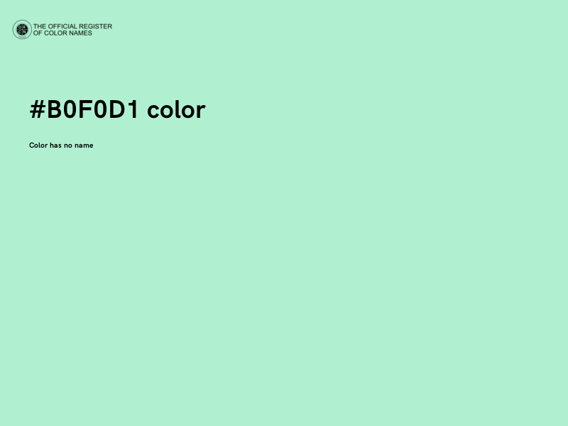 #B0F0D1 color image