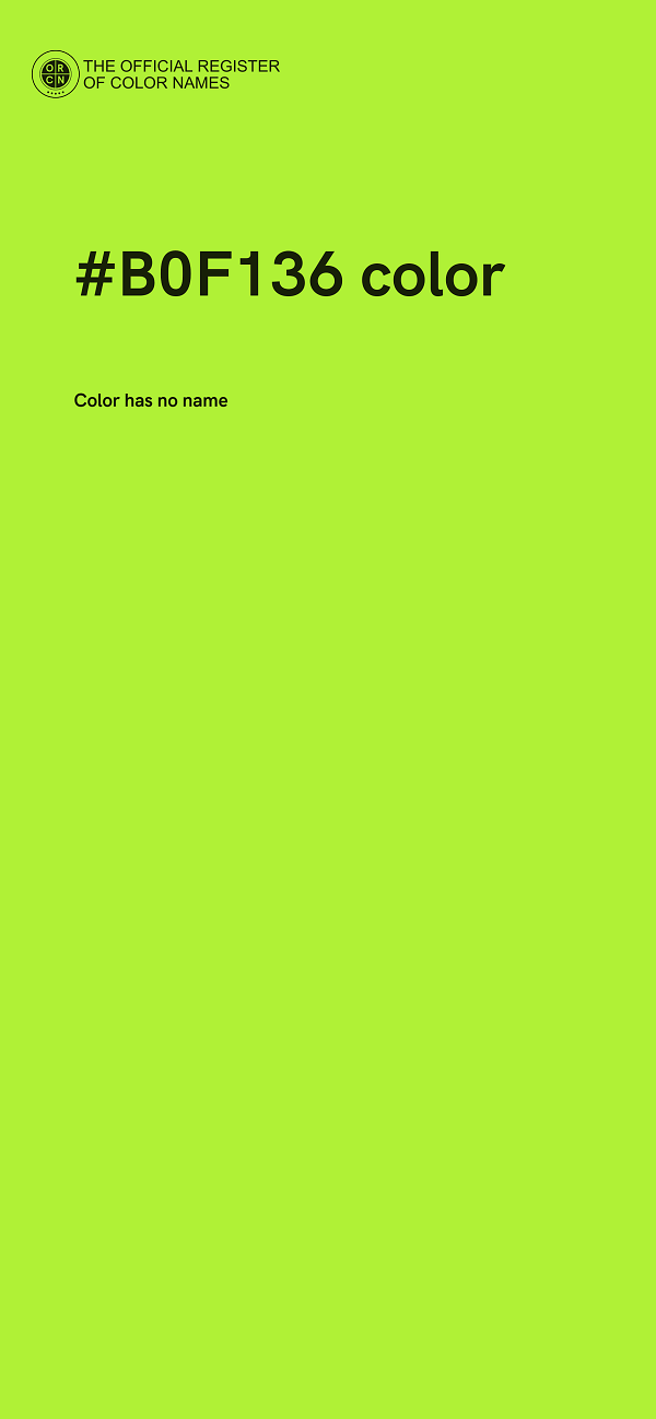 #B0F136 color image