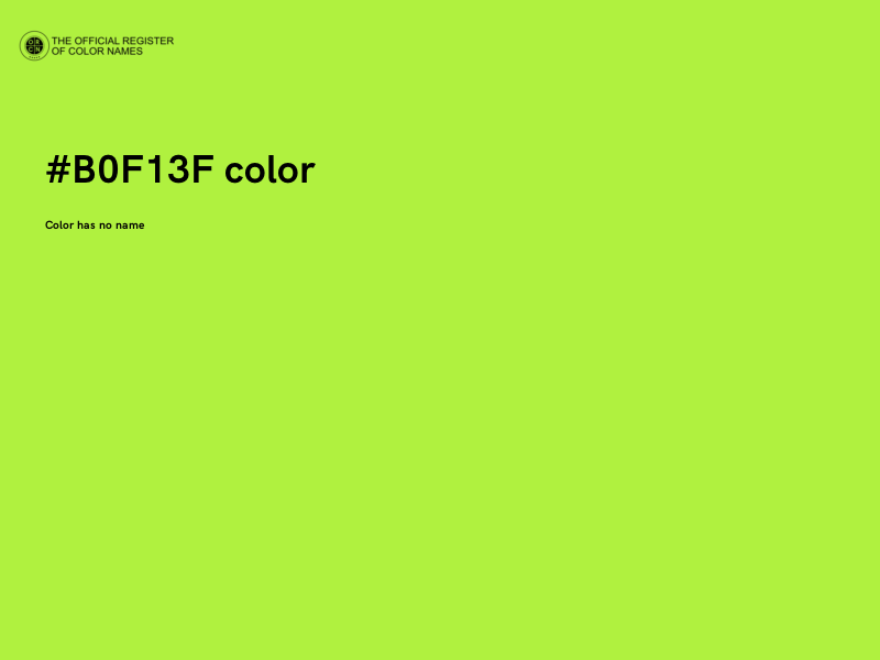 #B0F13F color image