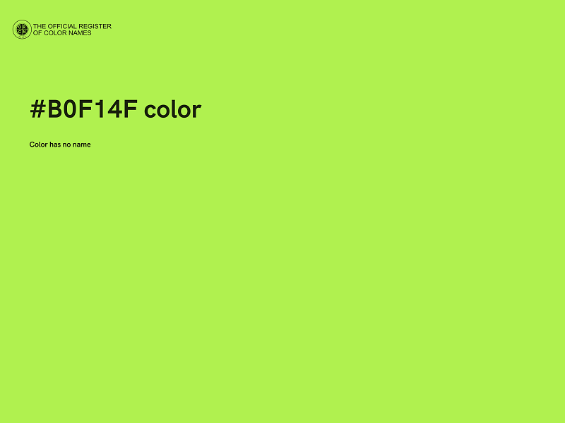 #B0F14F color image