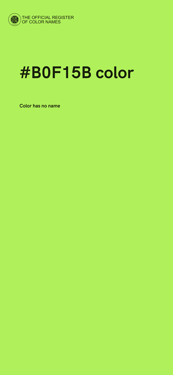 #B0F15B color image