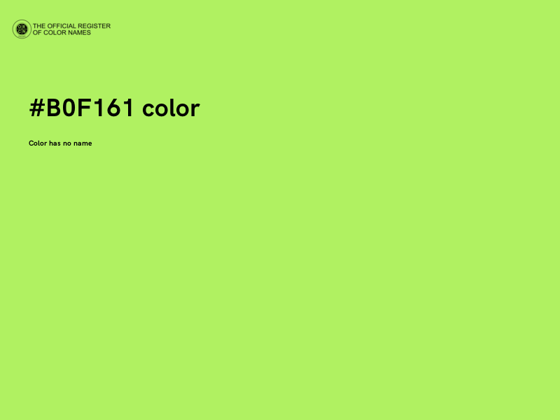 #B0F161 color image