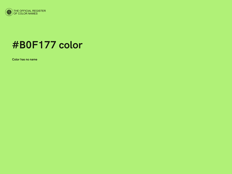 #B0F177 color image