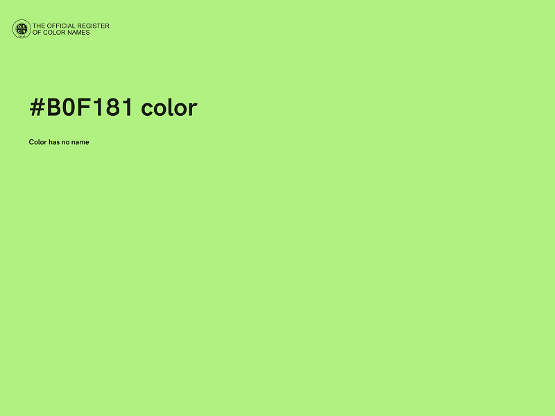 #B0F181 color image