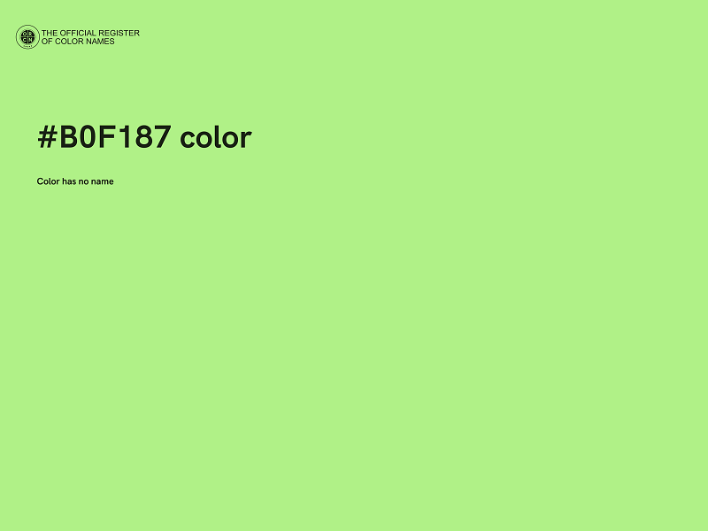 #B0F187 color image