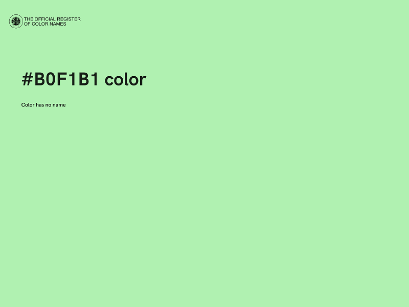 #B0F1B1 color image