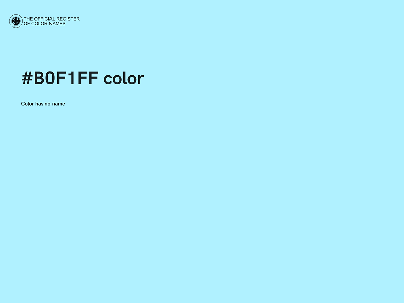 #B0F1FF color image