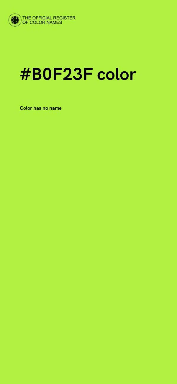 #B0F23F color image