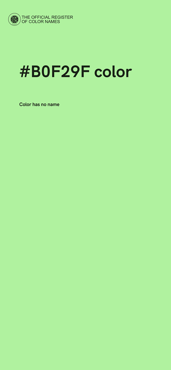 #B0F29F color image