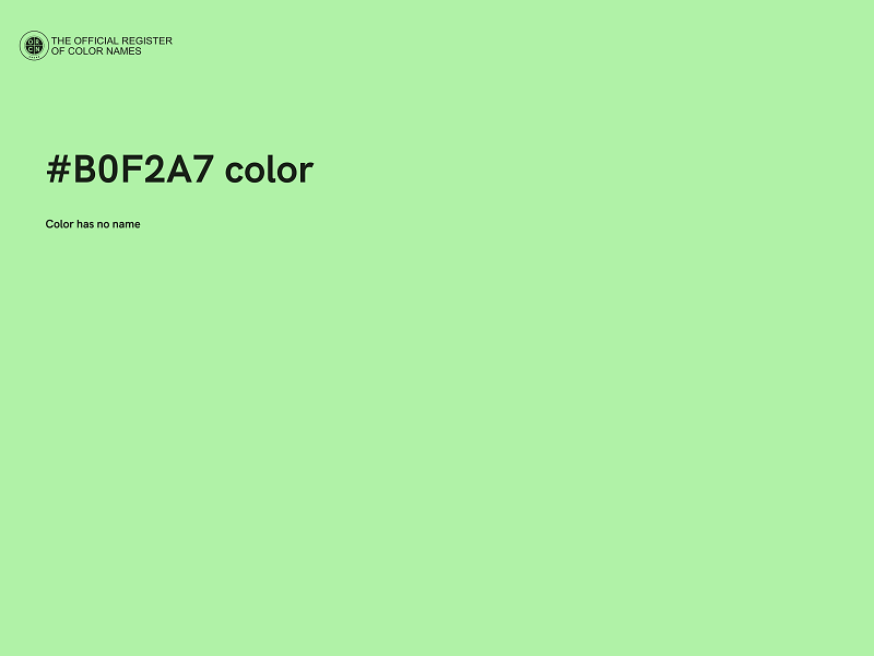 #B0F2A7 color image