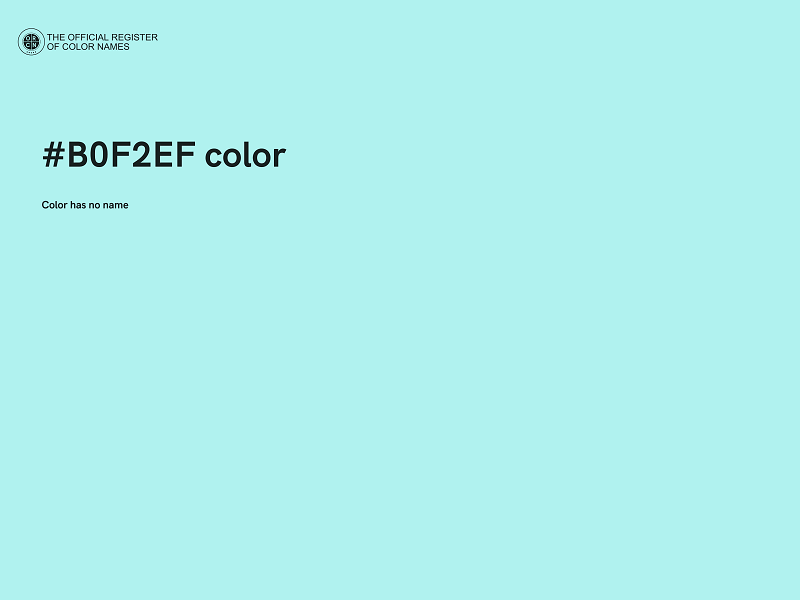 #B0F2EF color image