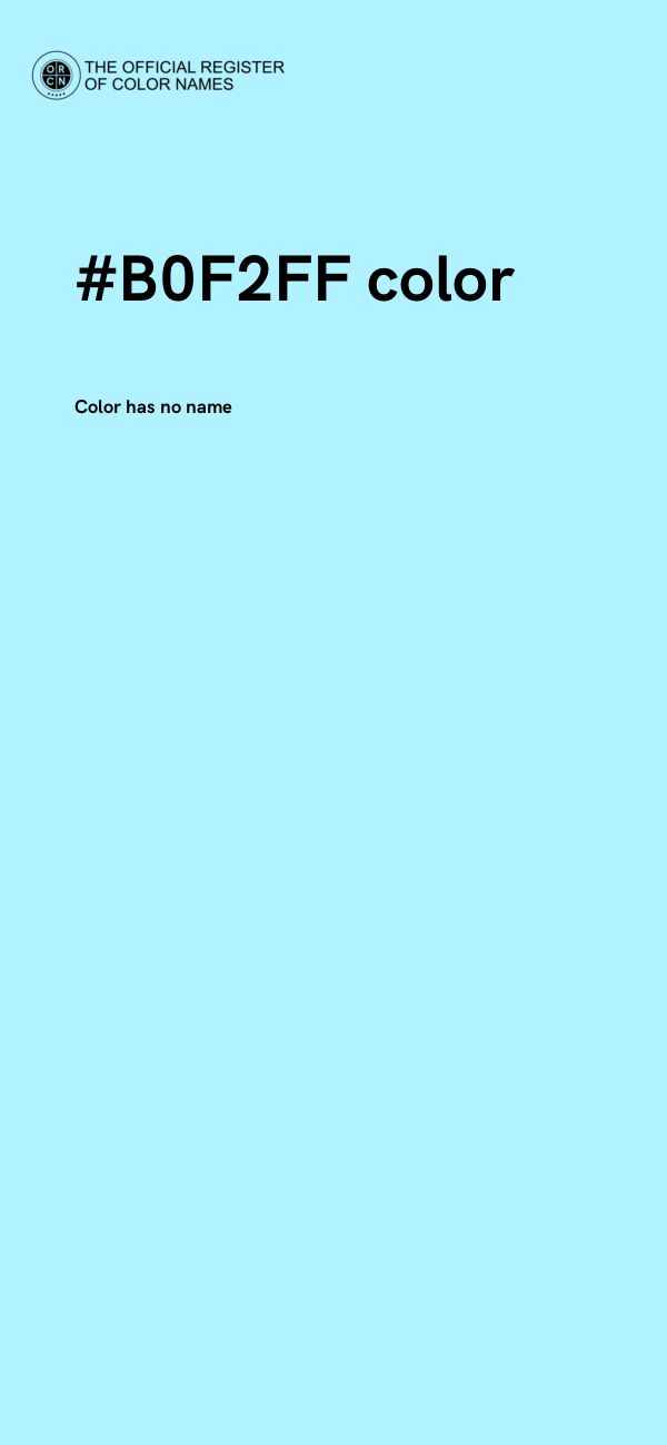 #B0F2FF color image
