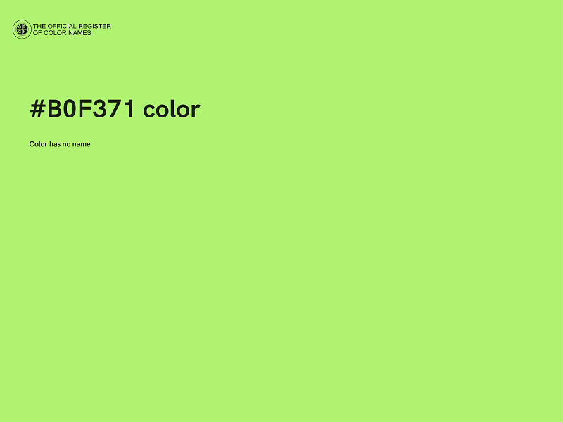 #B0F371 color image