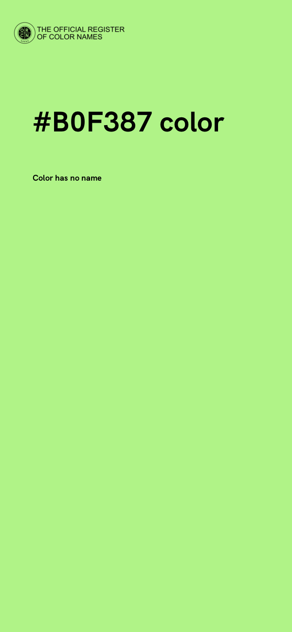 #B0F387 color image