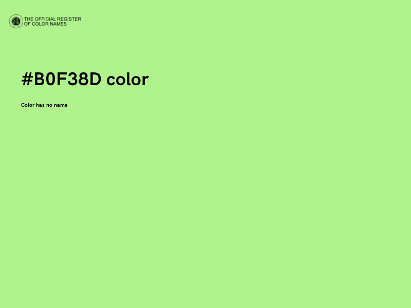 #B0F38D color image