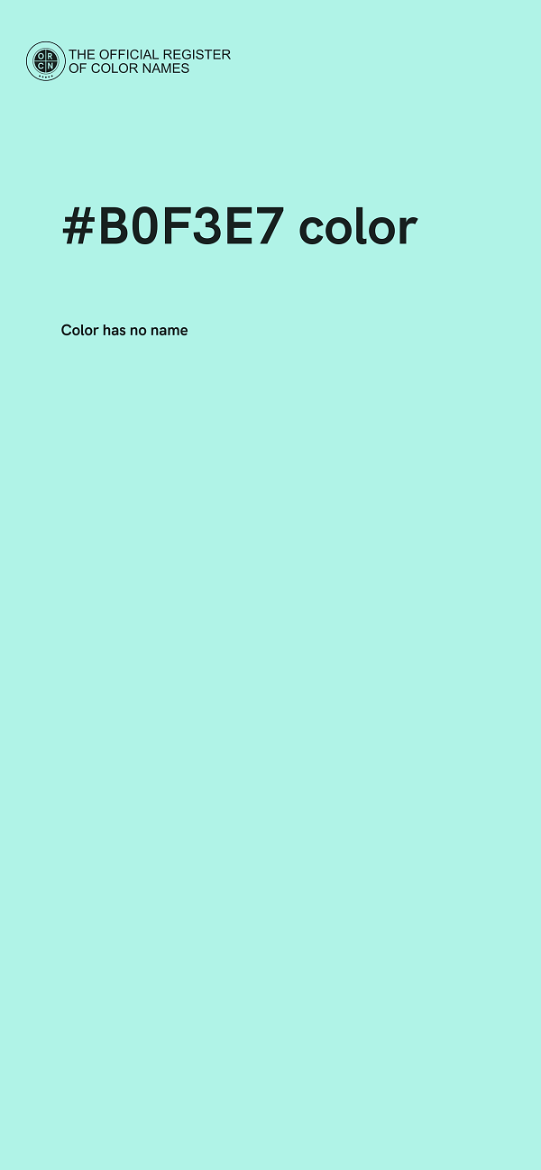 #B0F3E7 color image